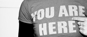 You_are_here_-_T-shirt