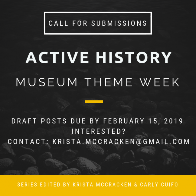 Active History Museum Theme Week poster