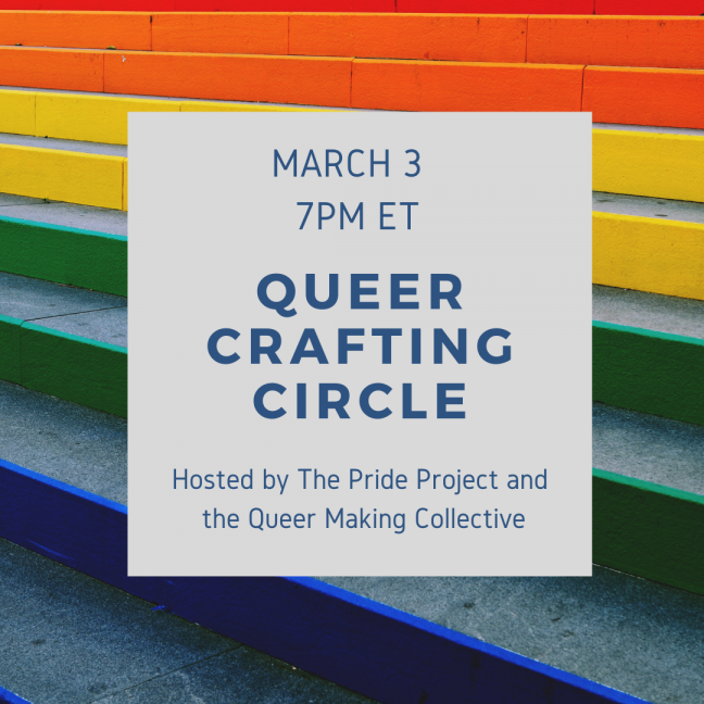 Queer crafting circle poster